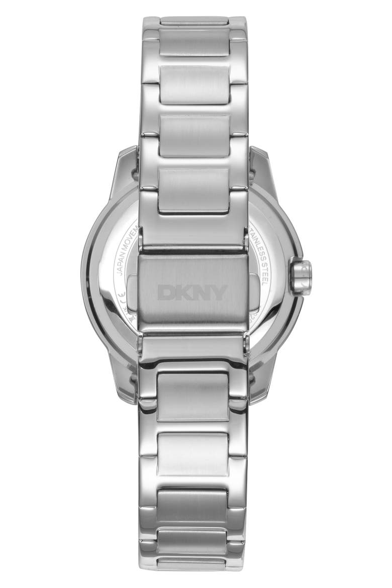 Three Hand Quartz Bracelet Watch, 32mm, Alternate, color, SILVER