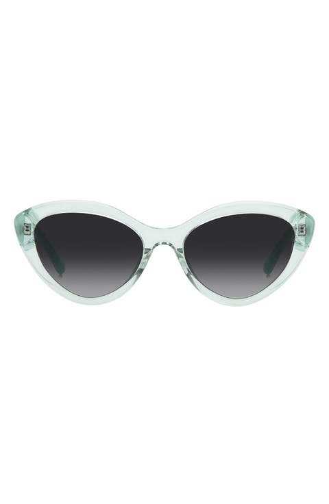 junigs 55mm gradient cat eye sunglasses