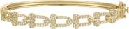 FZN Link Cubic Zirconia Hinged Bracelet