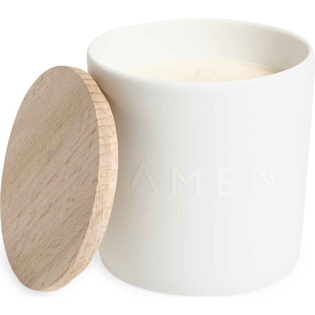 Amen Chakra Scented Candle In White