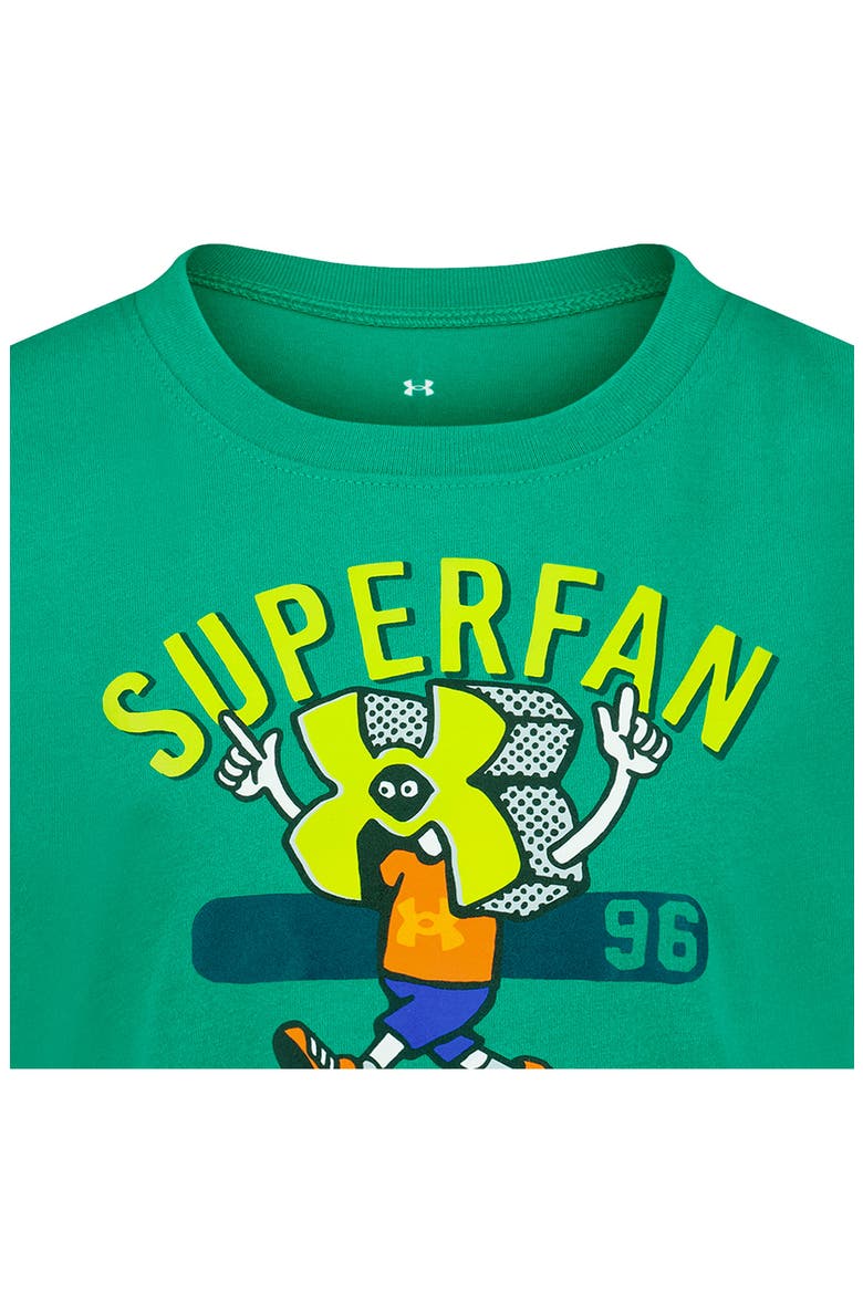 Kids' Superfan Graphic T-Shirt, Alternate, color, GEODE GREEN