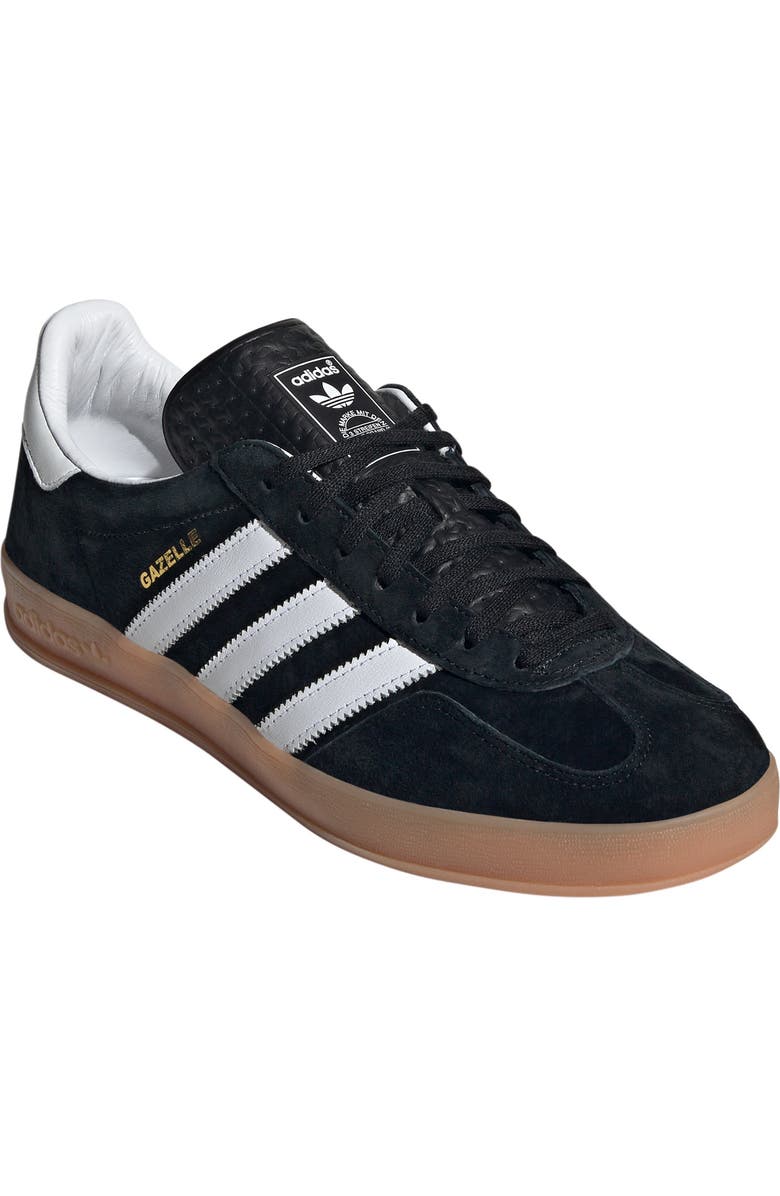 adidas Gazelle Indoor Sneaker, Main, color, Cblack/Ftw