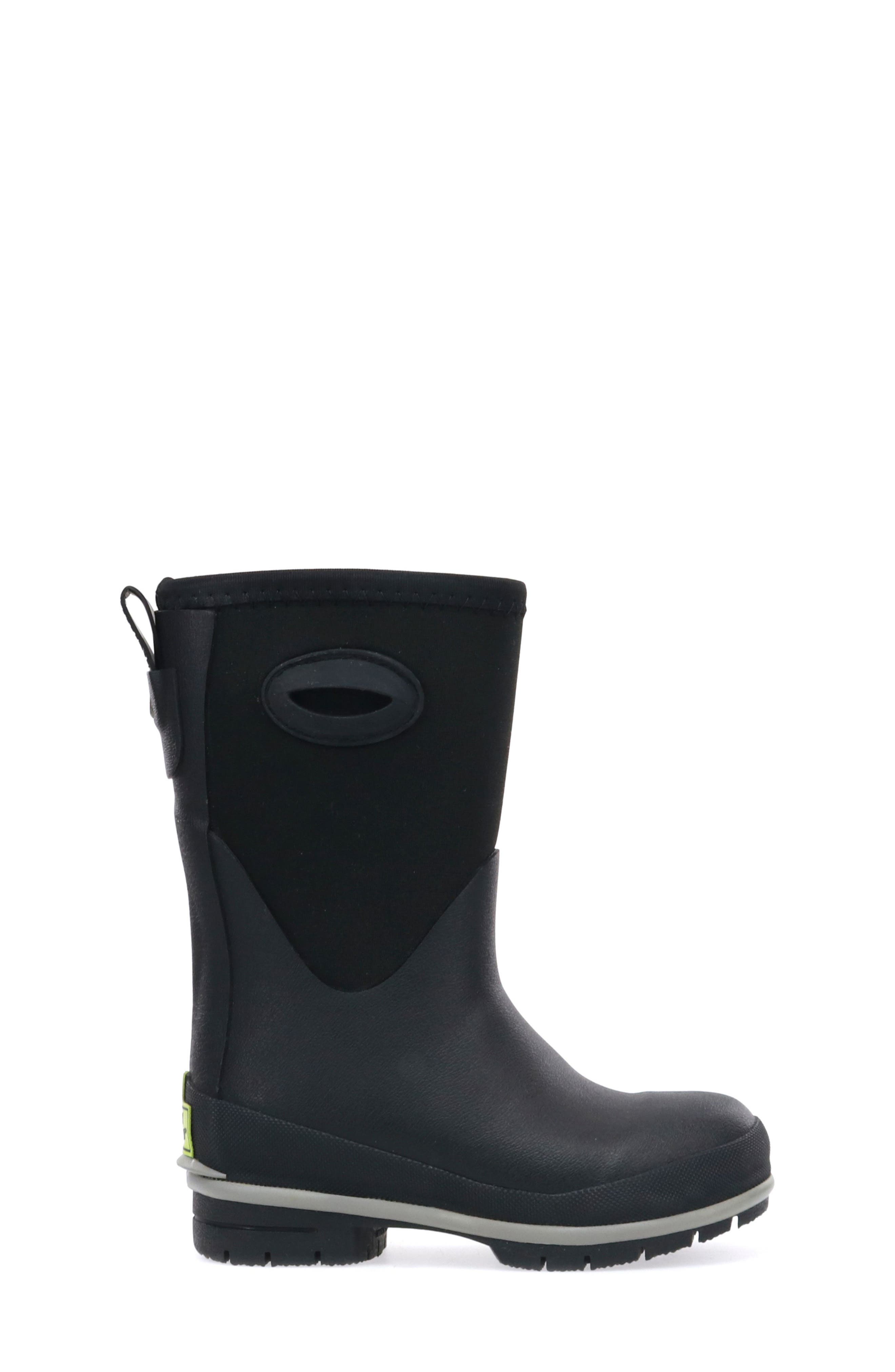 Western Chief Kids' Solid Neoprene Waterproof Boot, Alternate, color, Black