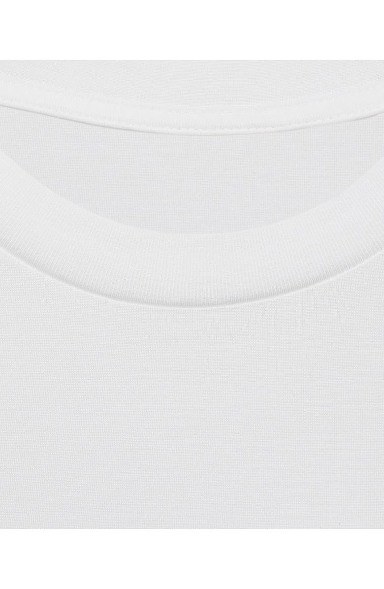 MANGO Slim Fit Cotton T-Shirt, Alternate, color, White