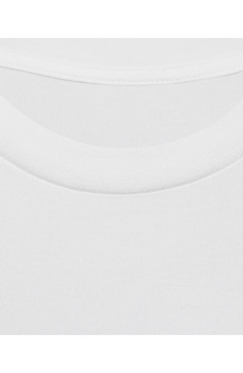 Mango Slim Fit Cotton T-shirt In White