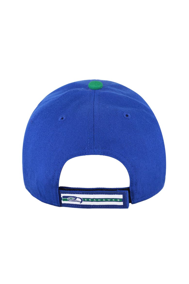 Men's '47  Royal Seattle Seahawks Throwback MVP Adjustable Hat, Alternate, color, Royal