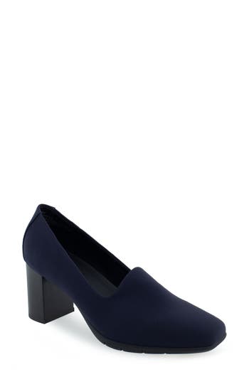 AEROSOLES AEROSOLES MIDNIGHT BLOCK HEEL PUMP 