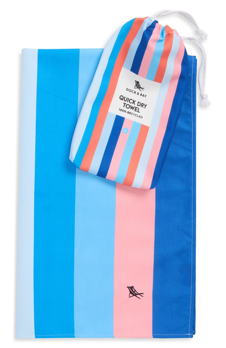 DOCK AND BAY Cabana Light Towel, Main, color, Ocean Pavilion