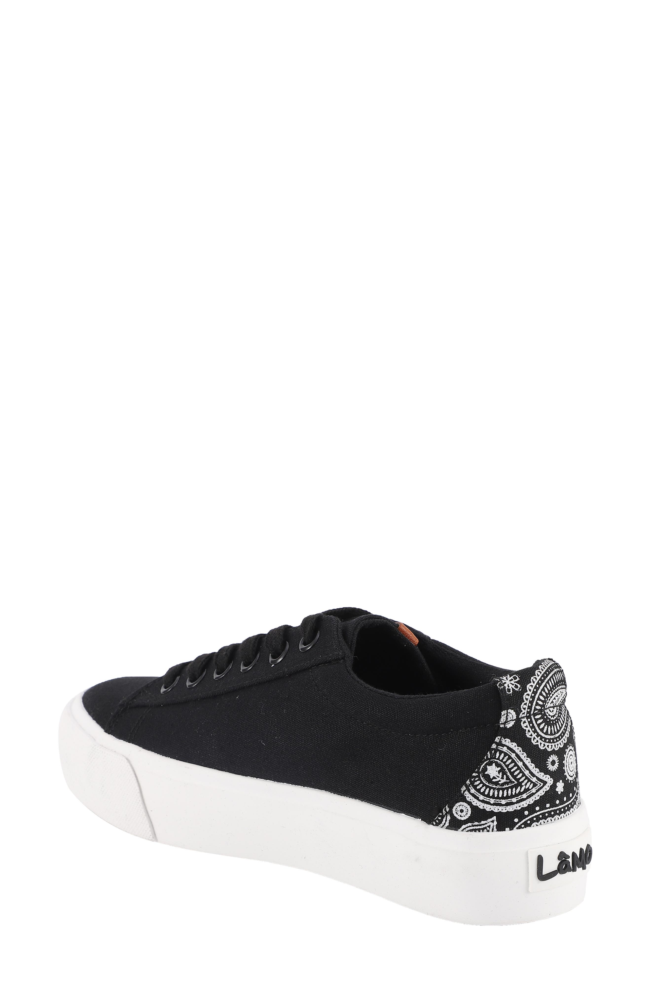 Amelie Platform Sneaker, Alternate, color, BLACK PAISLEY