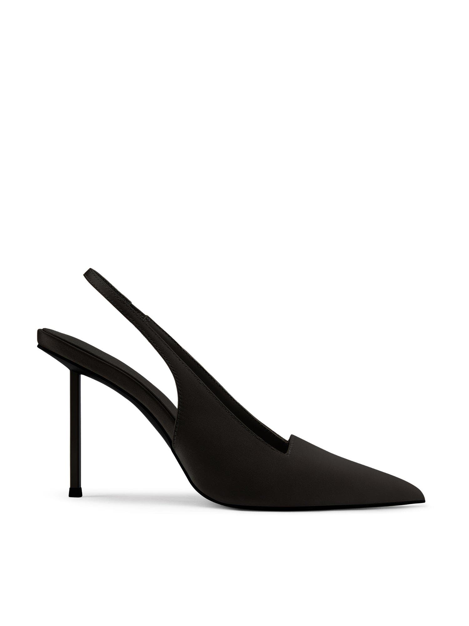 FEMME G63 Slingback Satin Pump, Main, color, Satin Black
