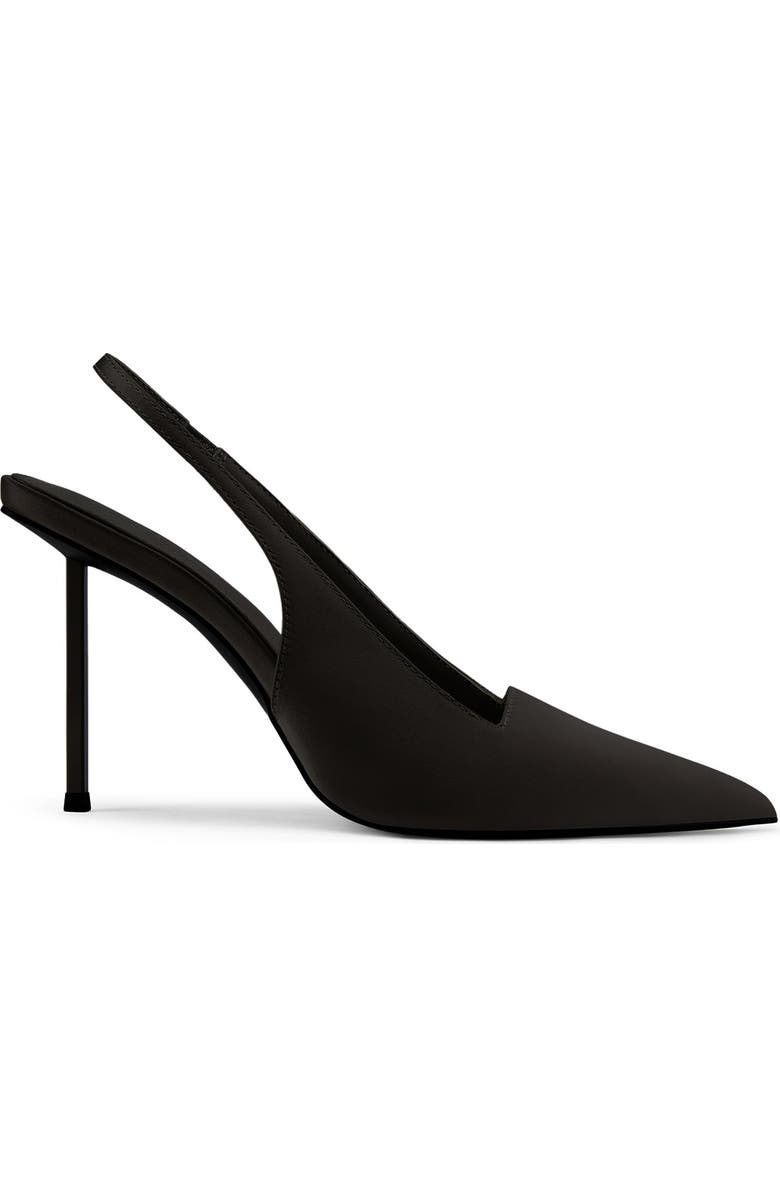 FEMME G63 Slingback Satin Pump, Main, color, Satin Black