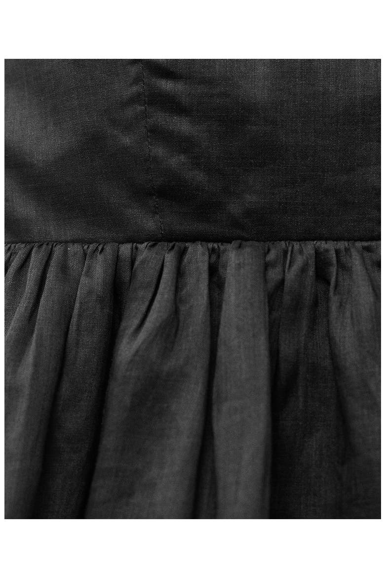 Strapless Bubble Top, Alternate, color, BLACK