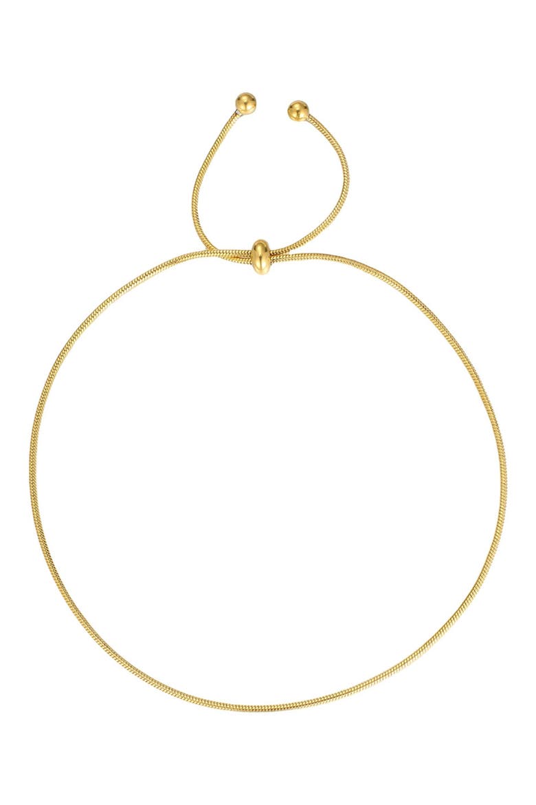 Chain Slider Anklet, Main, color, GOLD