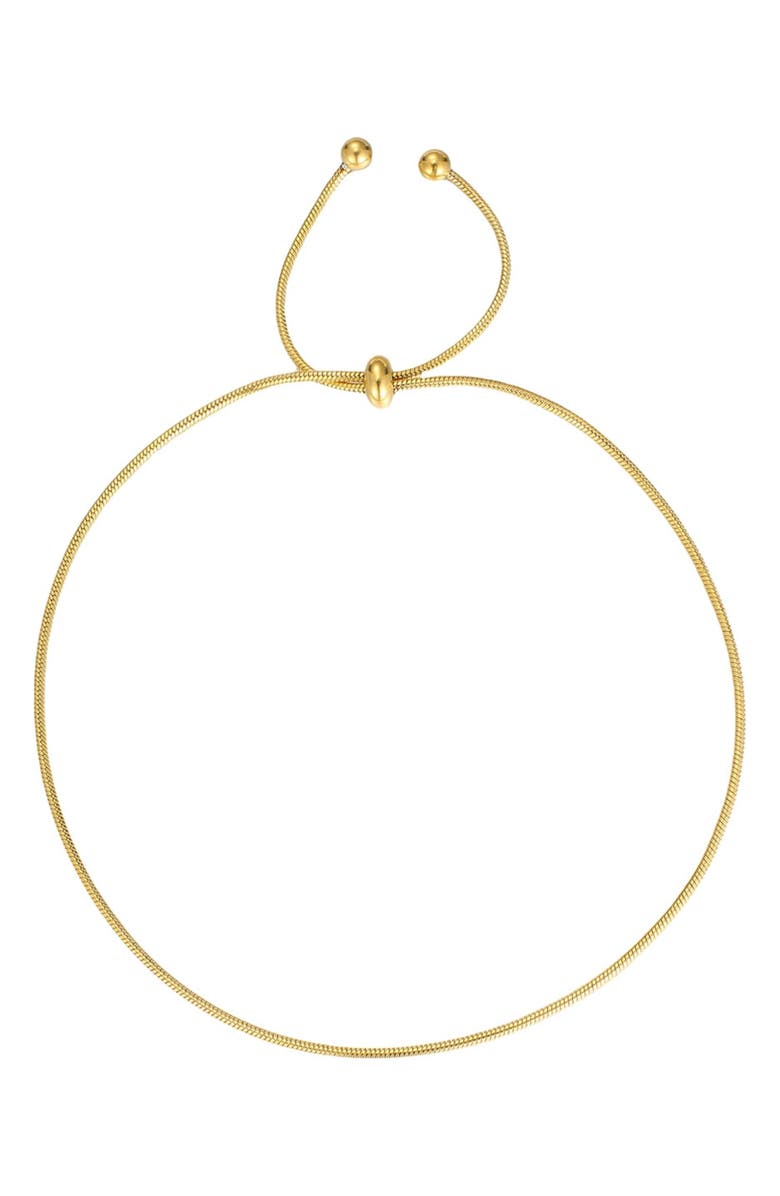 Adornia Chain Slider Anklet, Main, color, Gold