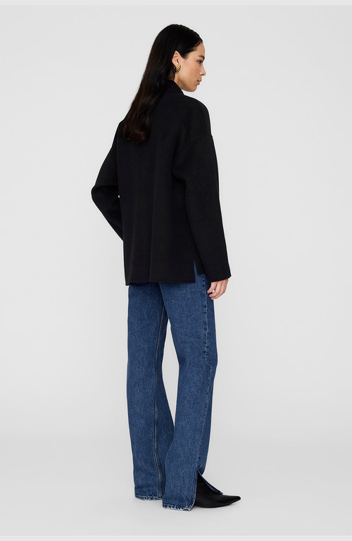 Anine Bing Luca Cashmere Blendjacket In Black
