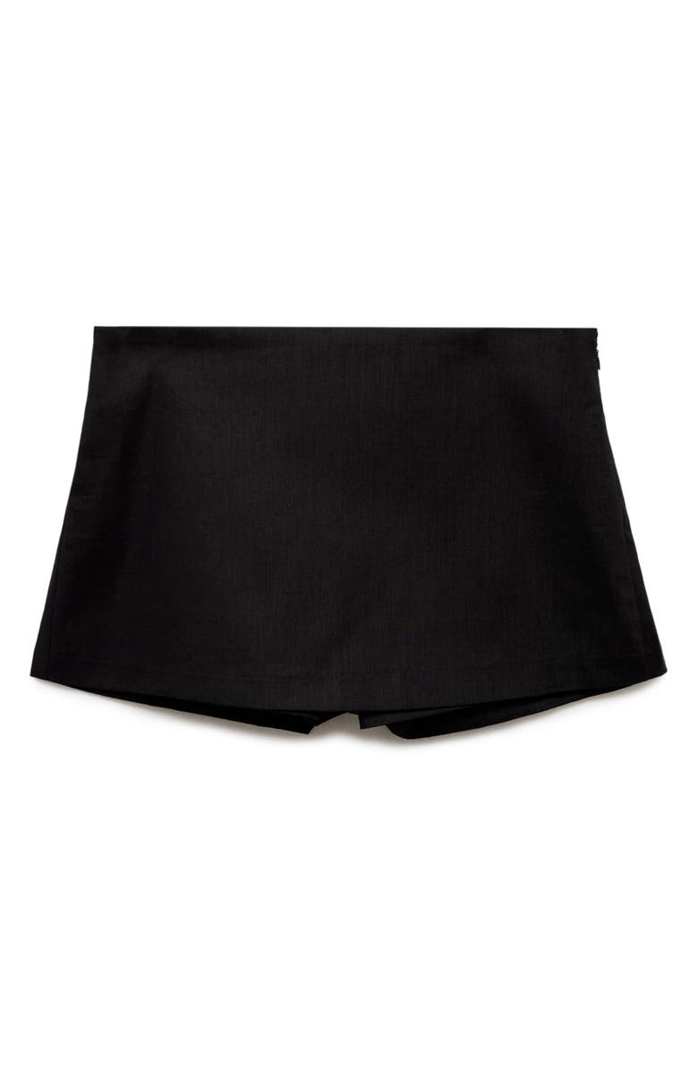 MANGO Linen Blend Skort, Main, color, 