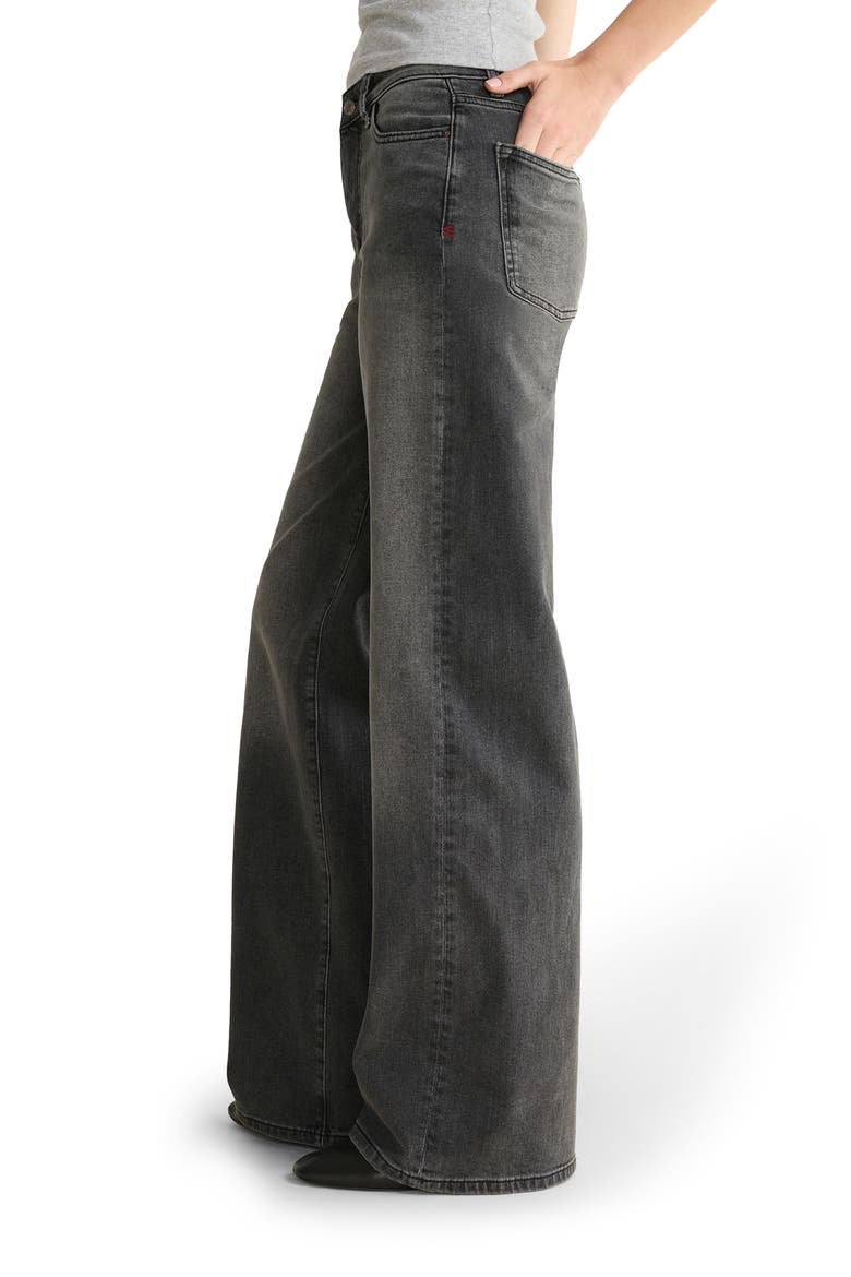 NCE High Waist Wide Leg Jeans, Alternate, color, OVERCAST