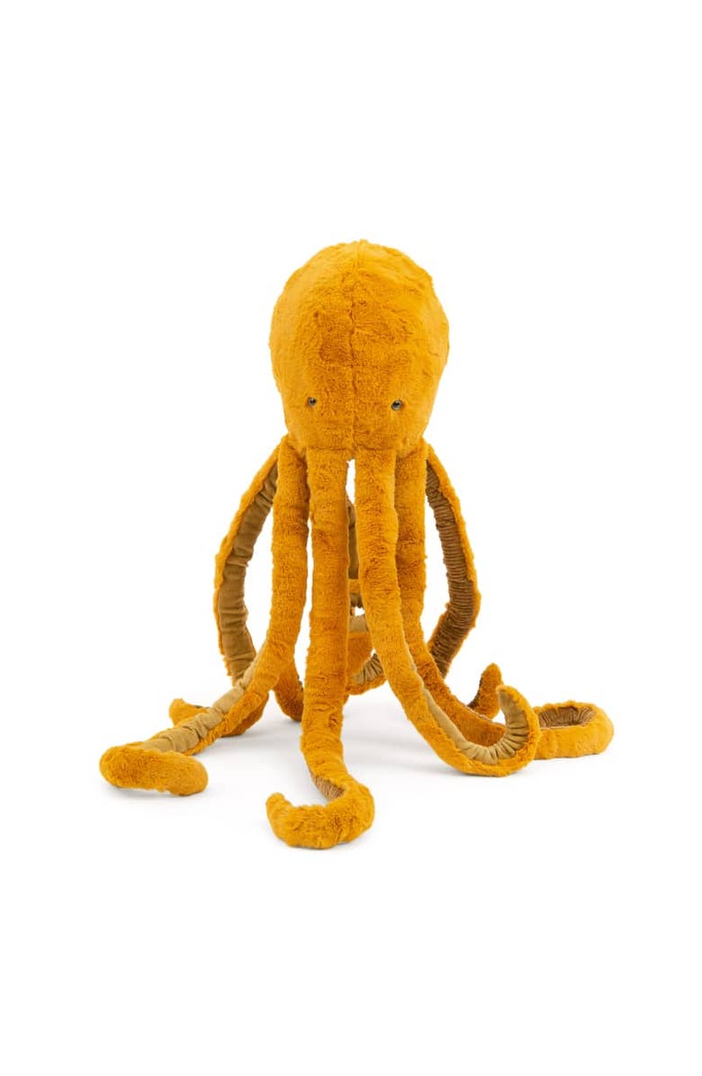 Moulin Roty Octopus Plush (medium) - Stuffed Toy, Alternate, color, Orange