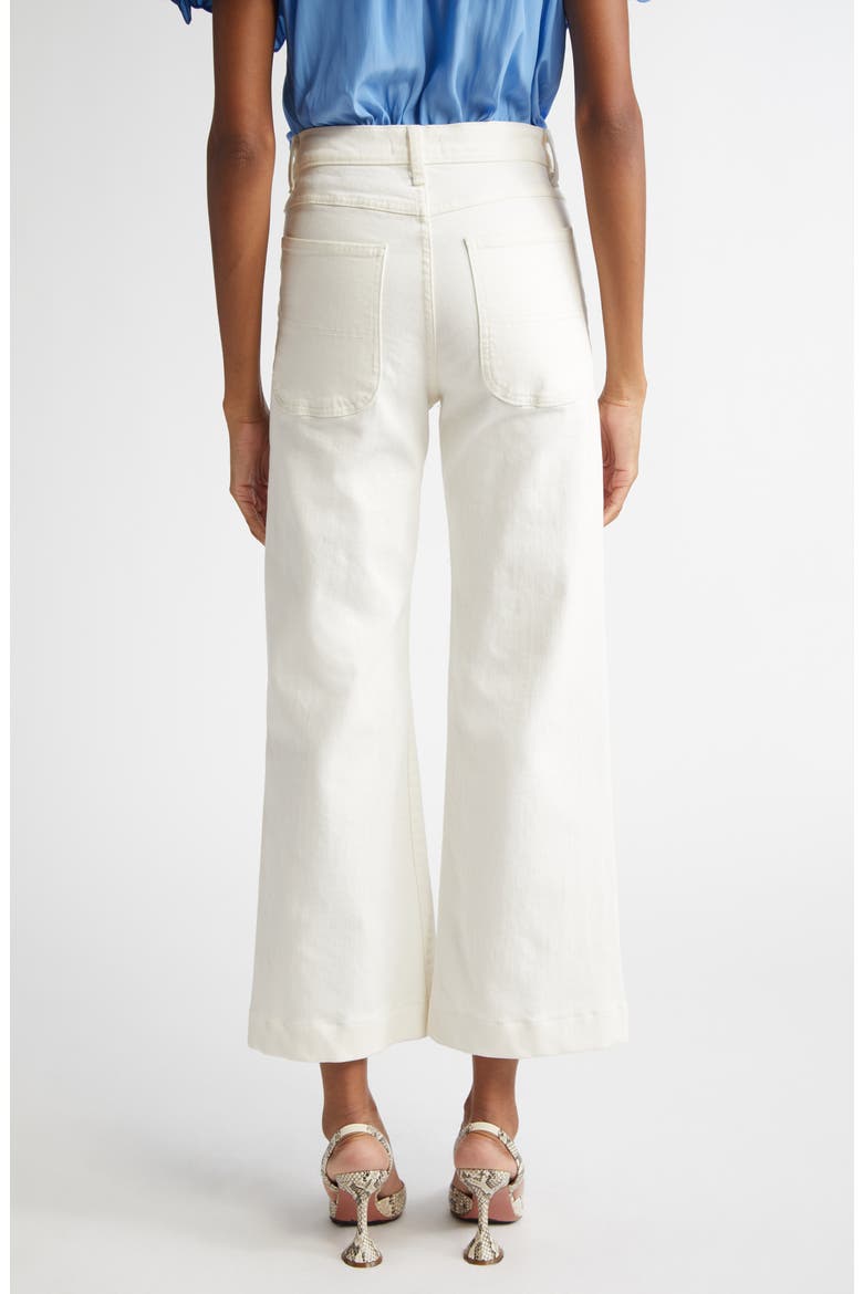 Clifford Crop Flare Leg Jeans, Alternate, color, WHITE