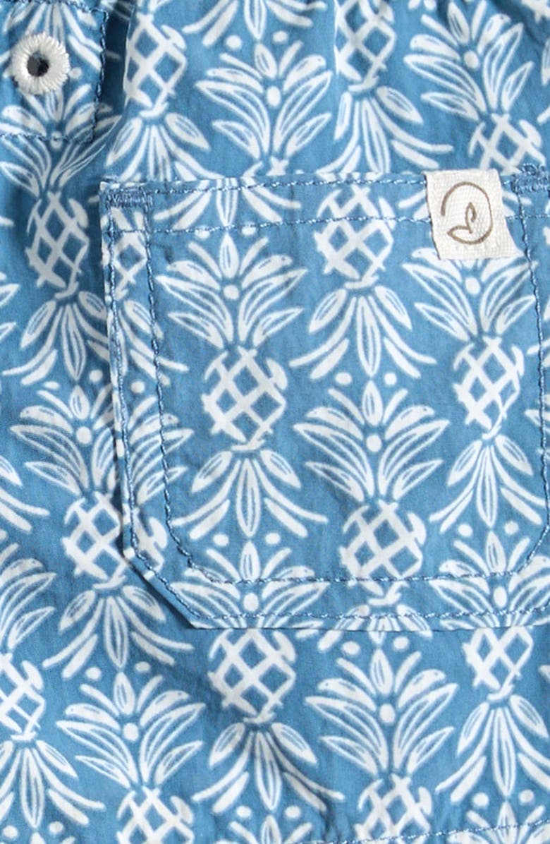 Little Planet Print Swim Trunks, Alternate, color, 
