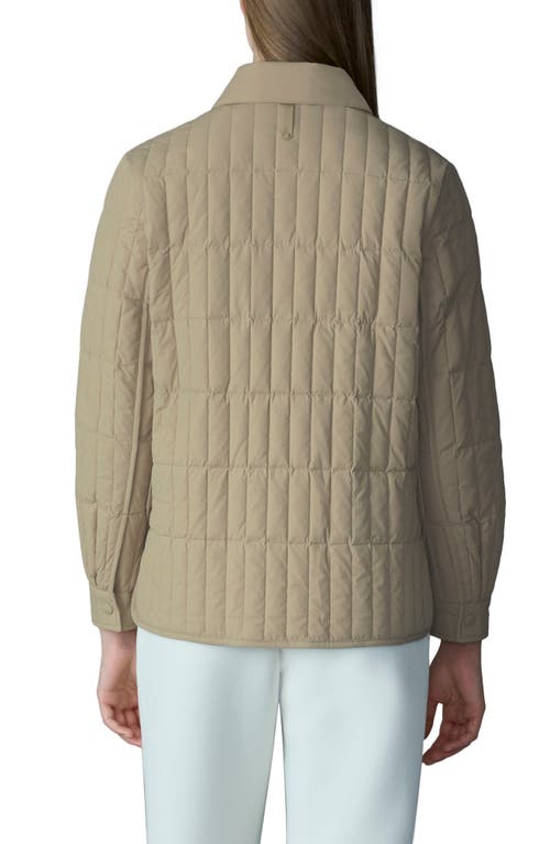 Mackage Dulcia Quilted Down Jacket In Light Camel