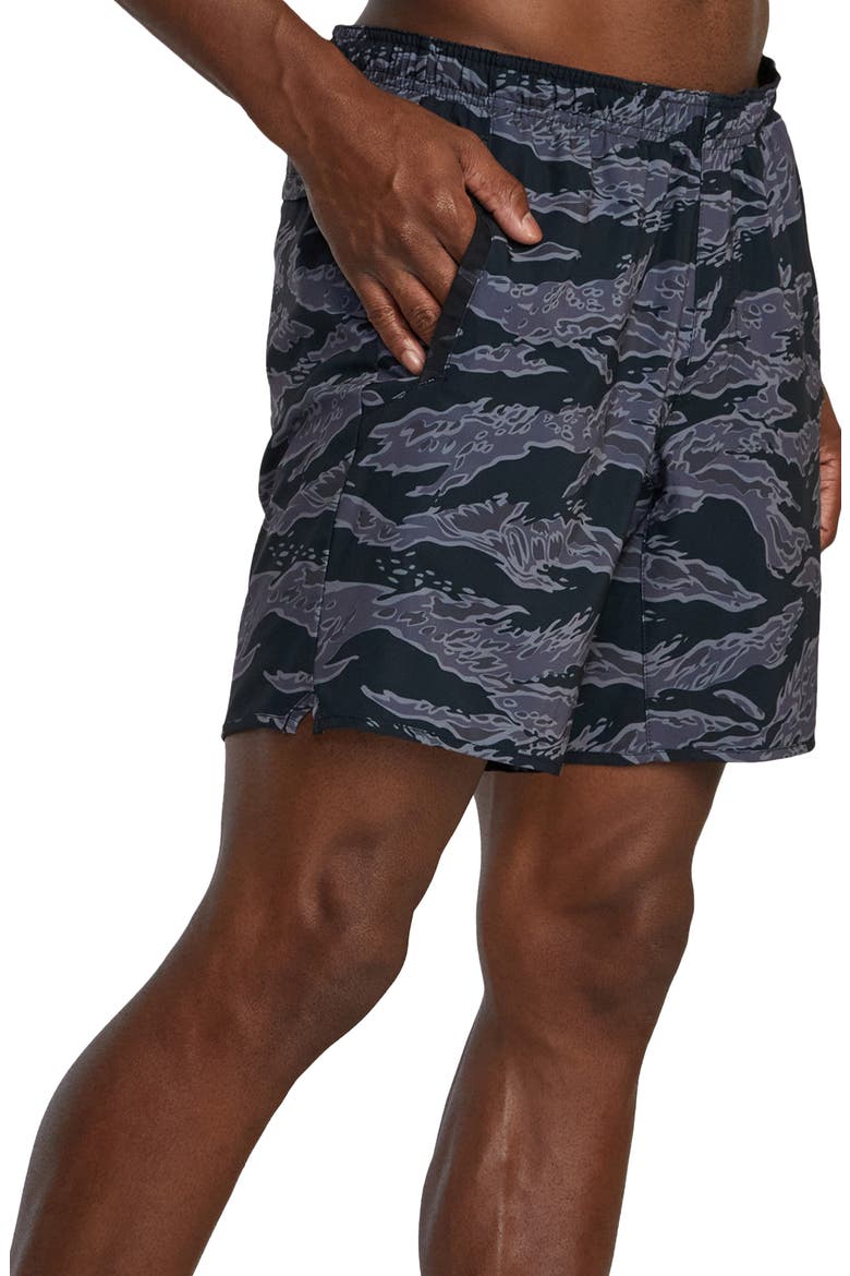 Yogger Stretch Shorts, Alternate, color, BLACK TIGER CAMO