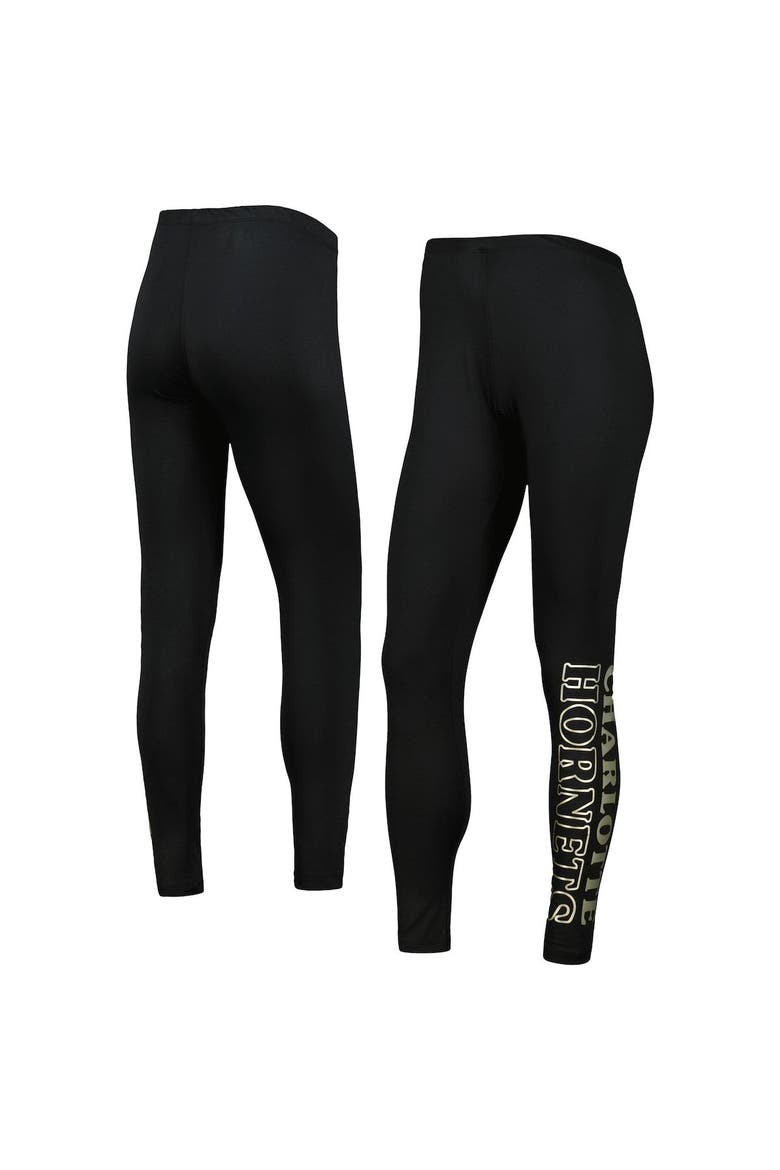 Women's G-III 4Her by Carl Banks Black Charlotte Hornets Stadium Leggings, Main, color, Black