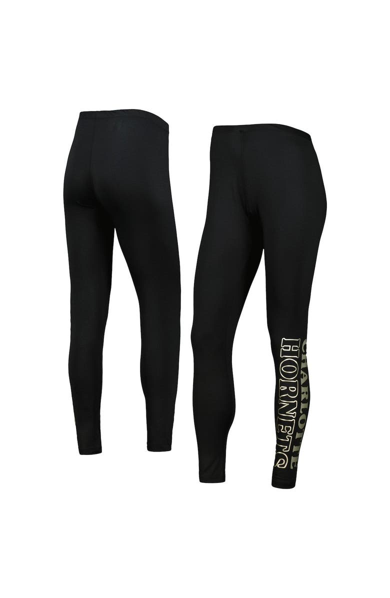 G-III 4HER BY CARL BANKS Women's G-III 4Her by Carl Banks Black Charlotte Hornets Stadium Leggings, Main, color, Black