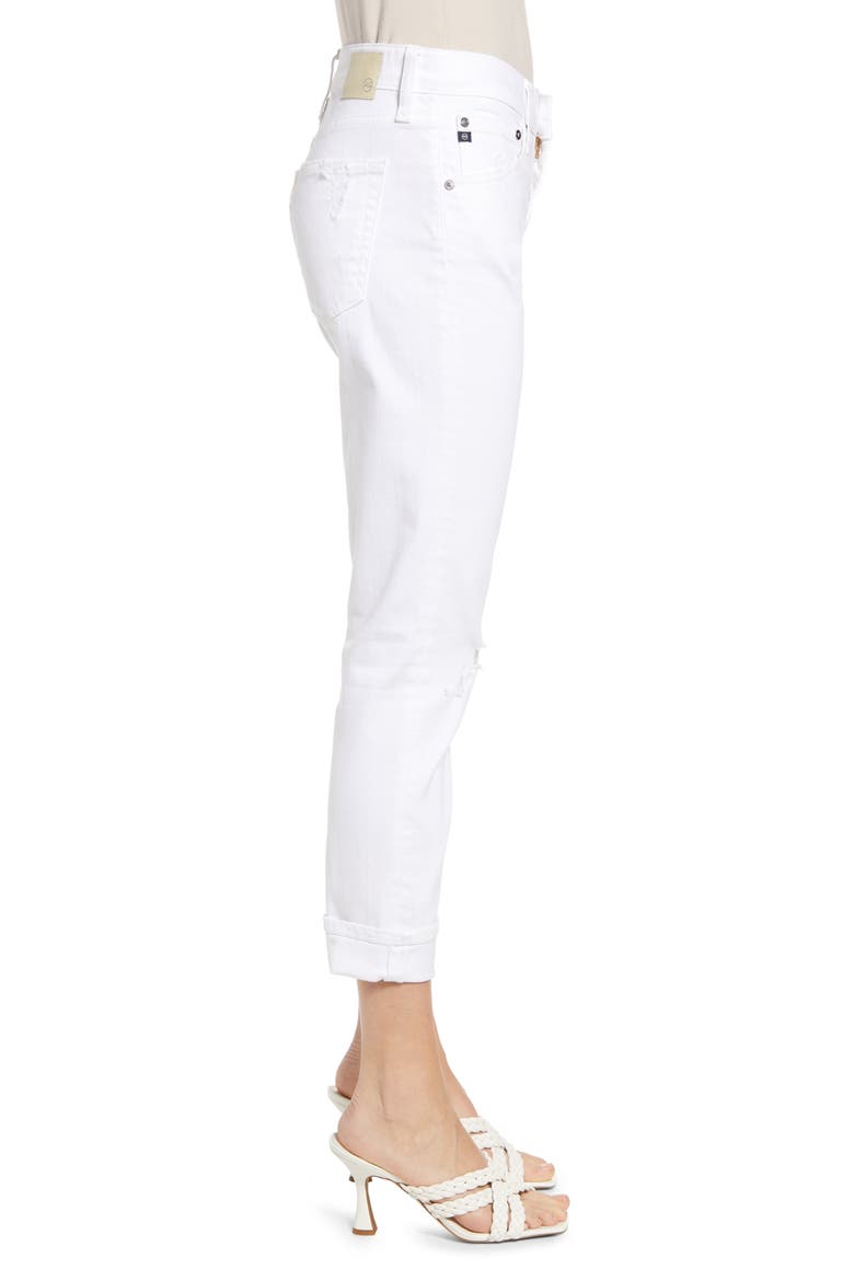 The Ex-Boyfriend Crop Slim Jeans, Alternate, color, 1 YEAR VIVID WH