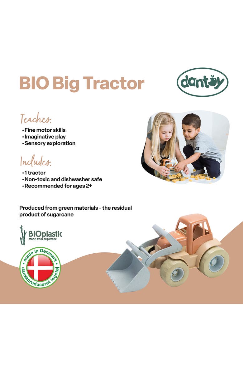 BIO Big Tractor Toy Vehicle, Alternate, color, Multicolored