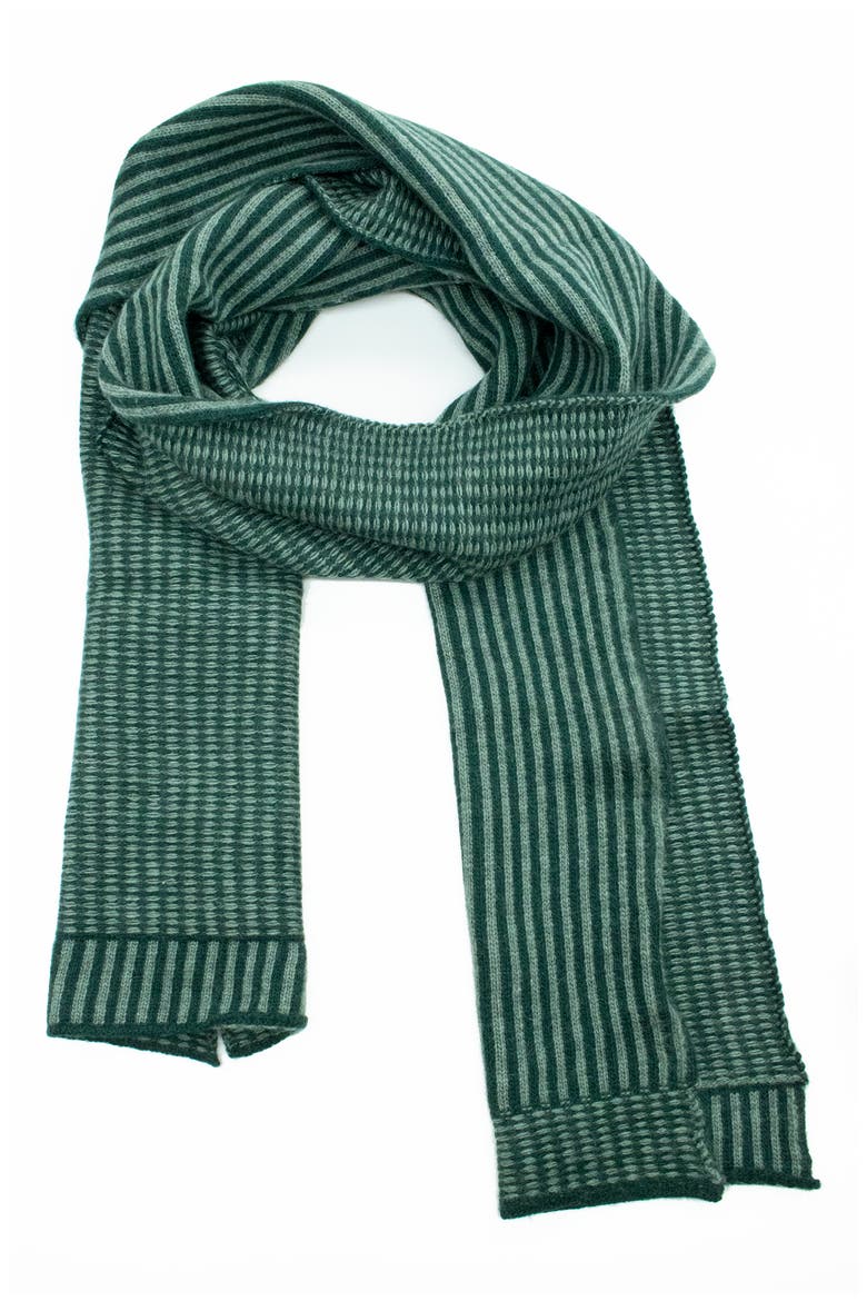 Alternating Color Rib Scarf, Main, color, FOREST/ MILITARE