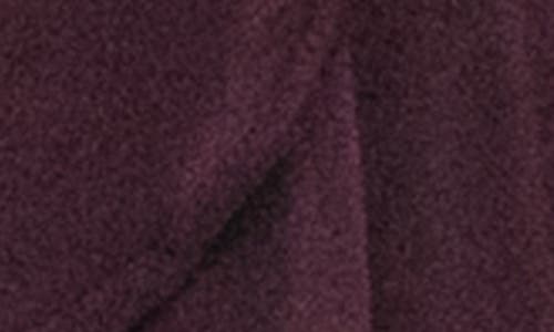 Nina Leonard Mesh Dot Bolero Cardigan In Black Plum