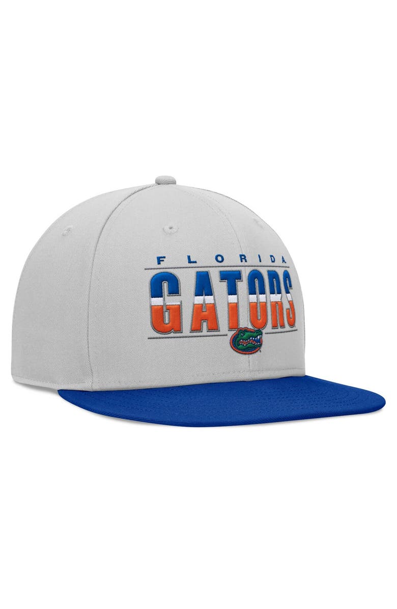 TOP OF THE WORLD Men's Top of the World Gray Florida Gators Hudson Snapback Hat, Alternate, color, Gray