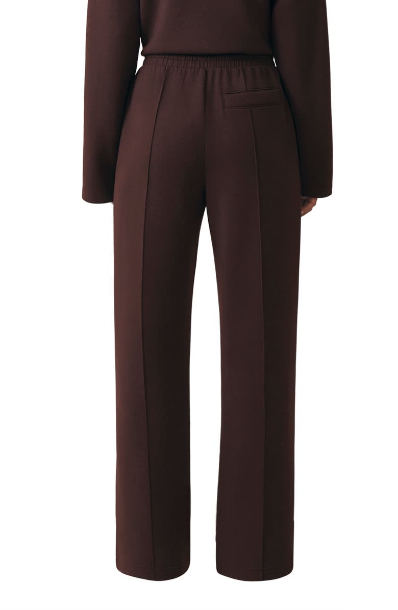 Reiss Jemma Pintuck Pleat Front Drawstring Pants, Alternate, color, Dark Chocolate