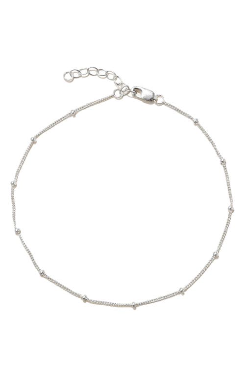 Made By Mary Satellite Chain Anklet In Metallic
