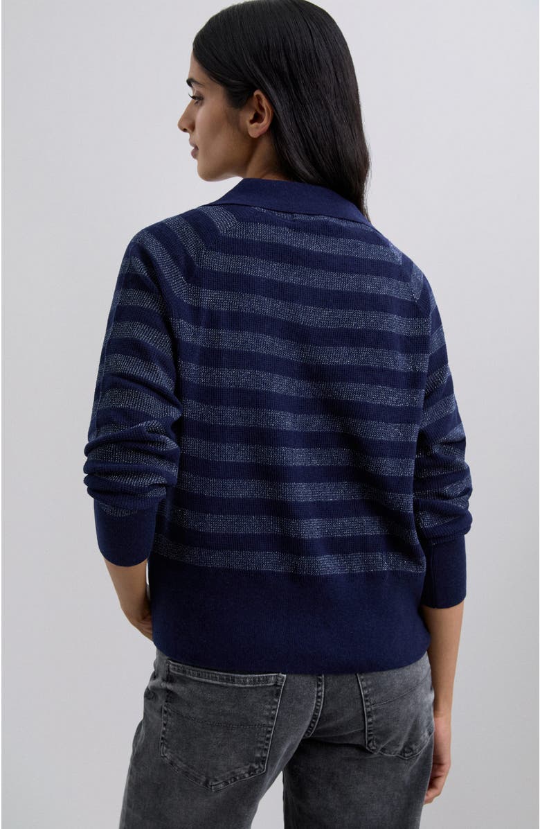 Scalpers Pololurex Jumper, Alternate, color, Navystripes