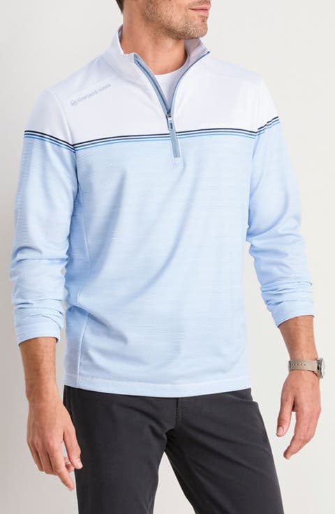 Sankaty Stripe Half-Zip Performance Pullover