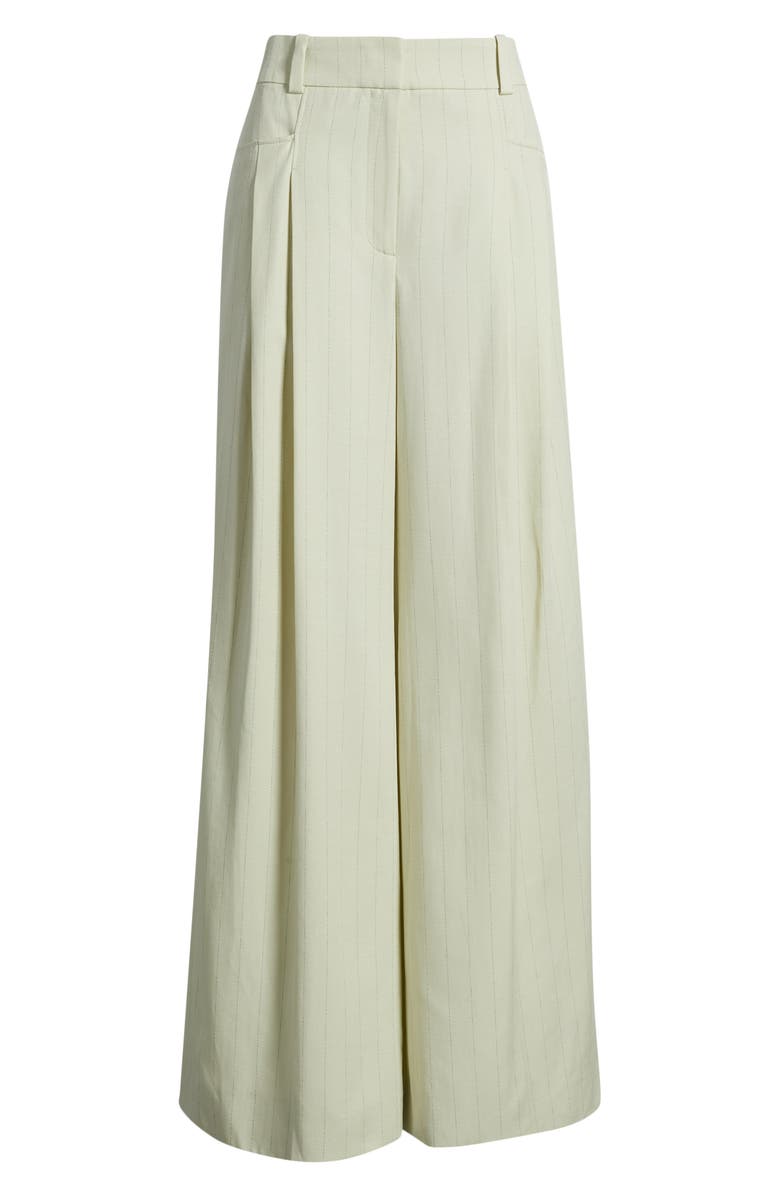 BOSS Orange Wide Leg Trousers, Alternate, color, Guava Stripe