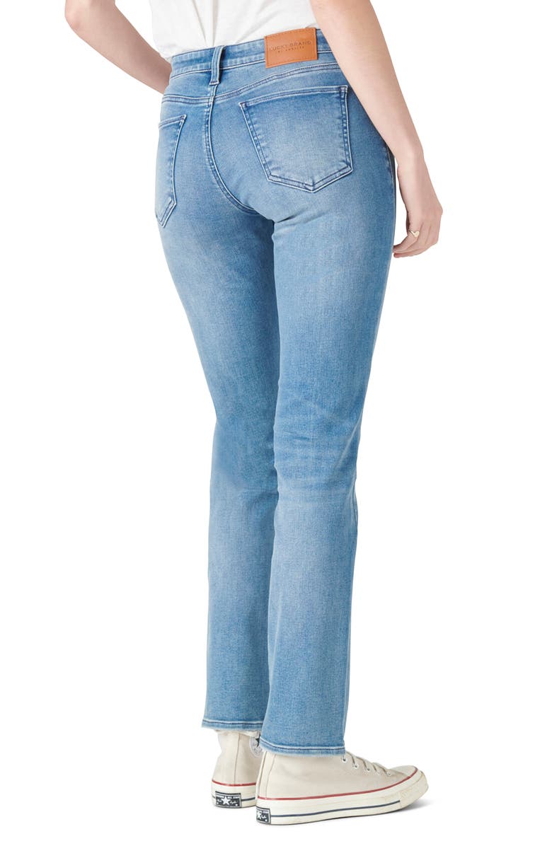 Lucky Brand Sweet Mid Rise Straight Leg Jeans, Alternate, color, Glass Mount