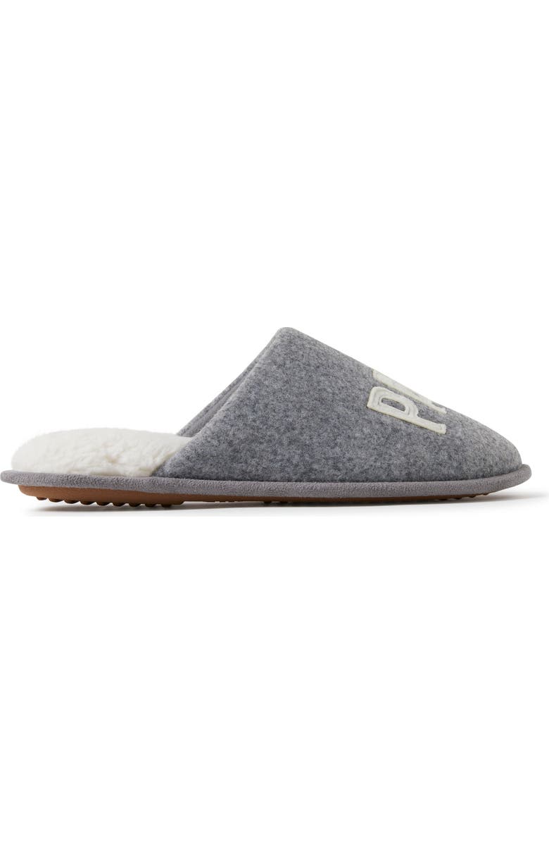 DEARFOAMS Carson Papa Bear Dad Scuff Slipper, Alternate, color, Light Heather Grey