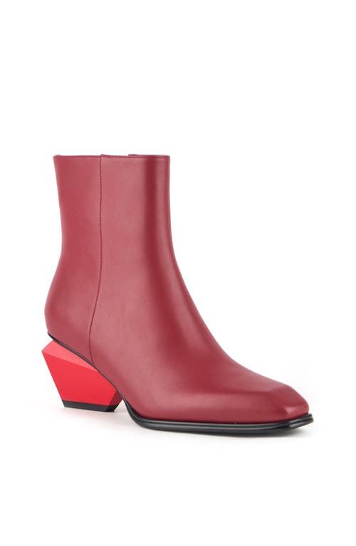 United Nude Jacky Bootie In Cranberry Mix