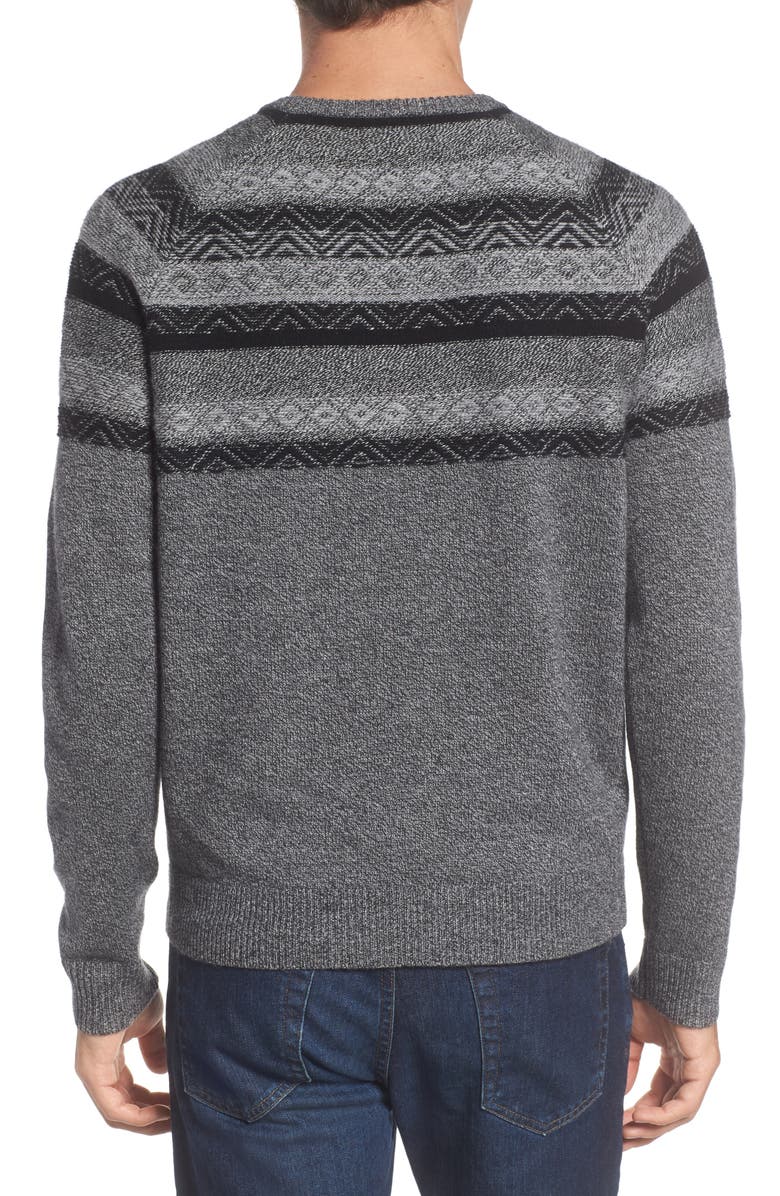 NORDSTROM MEN'S SHOP Pattern Wool & Cashmere Sweater, Alternate, color,
