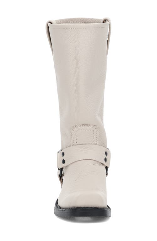 Frye Harness Square Toe Boot In Stone