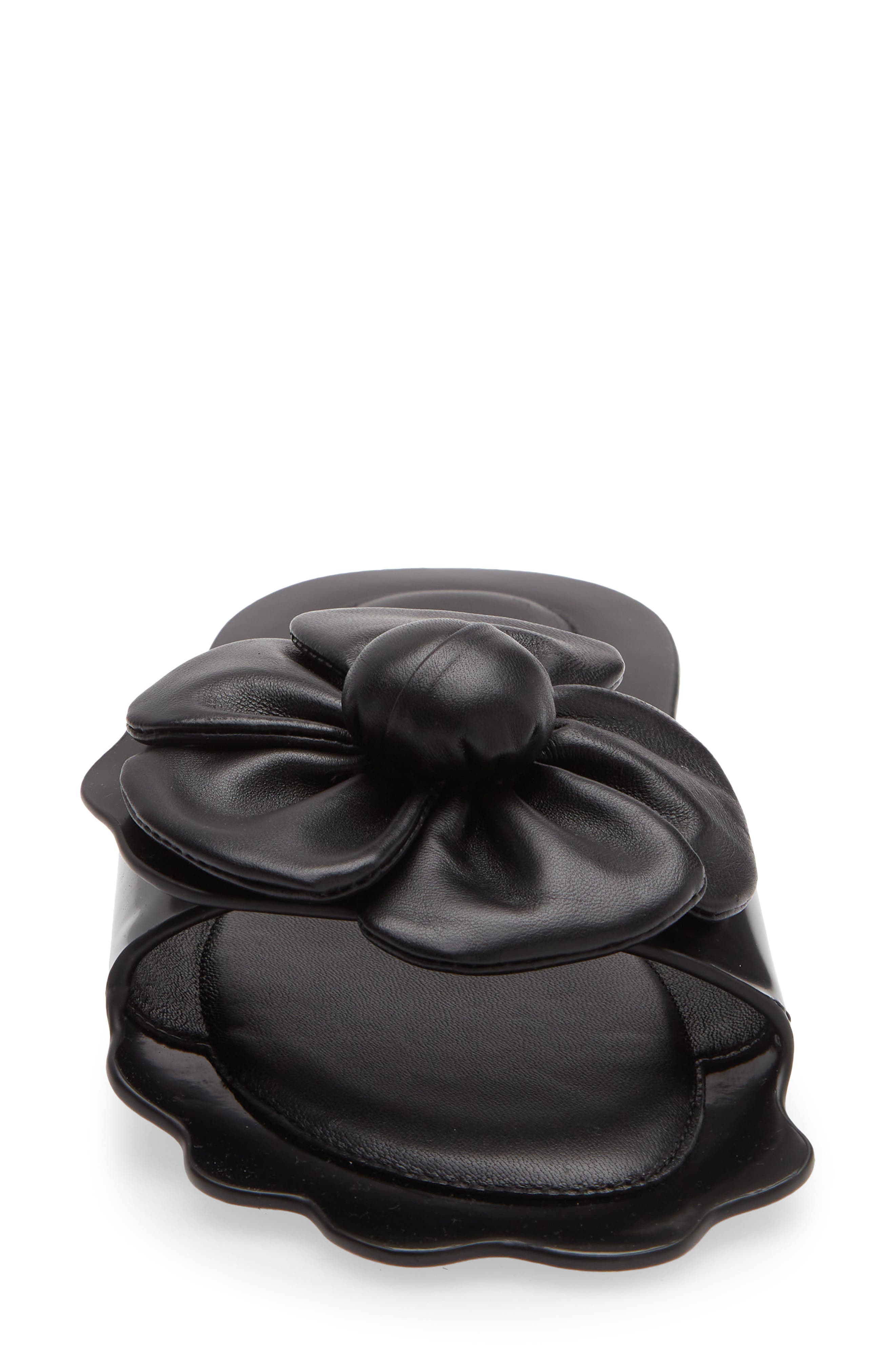 Marc Jacobs The Daisy Slide Sandal, Alternate, color, Black