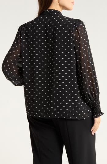 Rosaly Bow Print Top