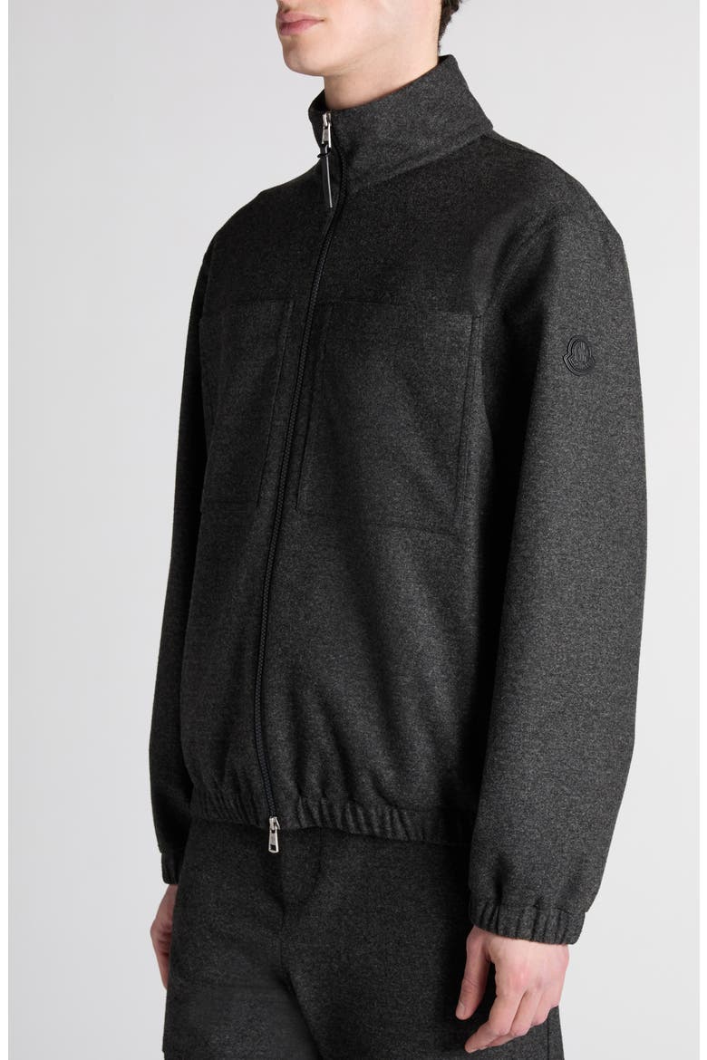 Zip Up Cardigan, Alternate, color, CHARCOAL