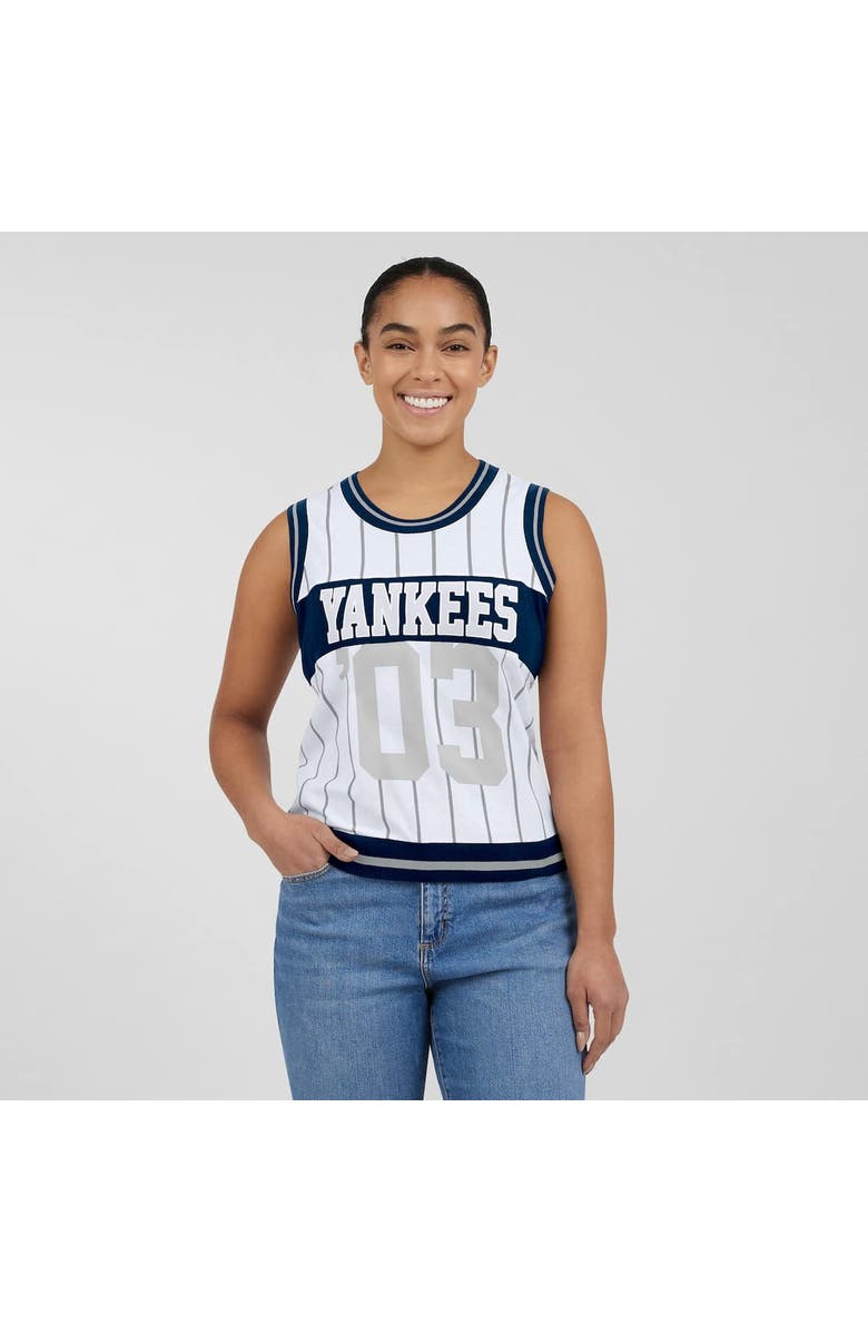 WEAR by Erin Andrews Women's WEAR by Erin Andrews  White New York Yankees Sporty Tank Top, Alternate, color, White