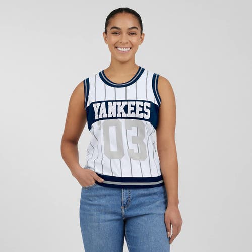 Wear By Erin Andrews White New York Yankees Sporty Tank Top