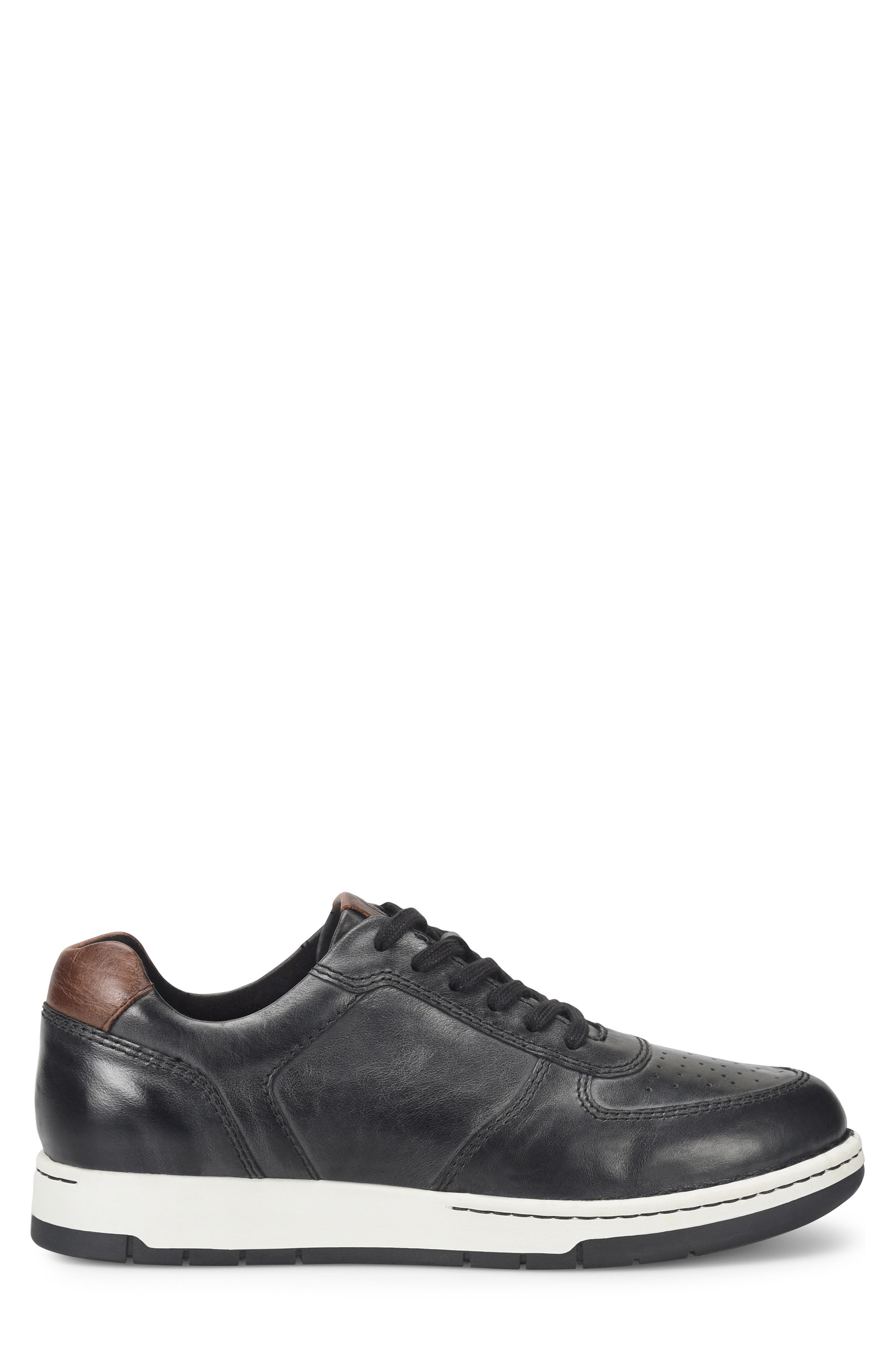 Børn Captain Sneaker, Alternate, color, Black Leather