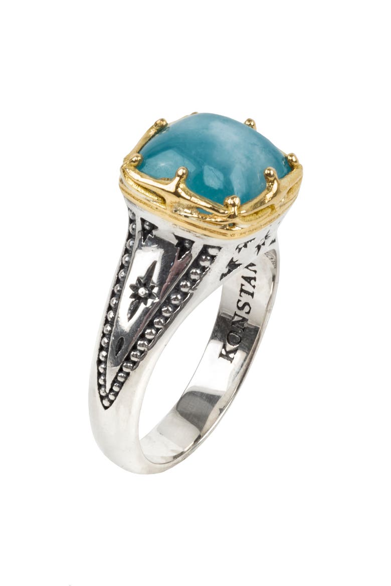 Astria Aquamarine Ring, Main, color, GOLD